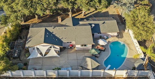 birds eye view of property