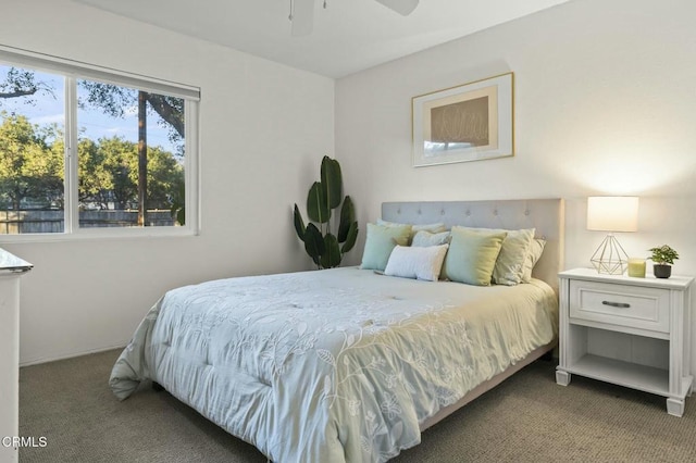 bedroom featuring carpet