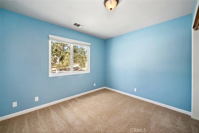 view of carpeted empty room