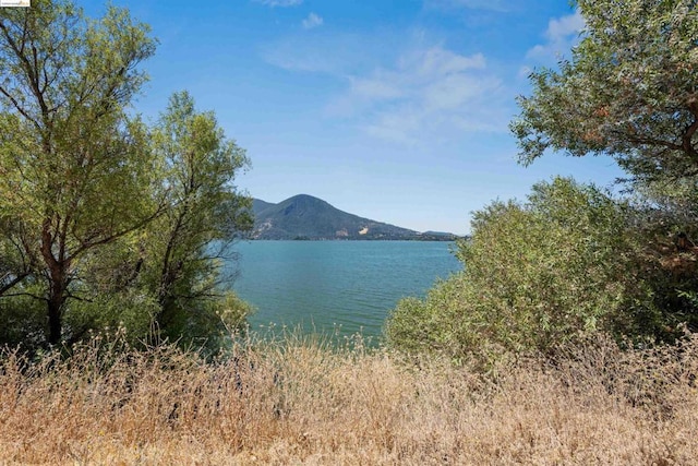 property view of water with a mountain view