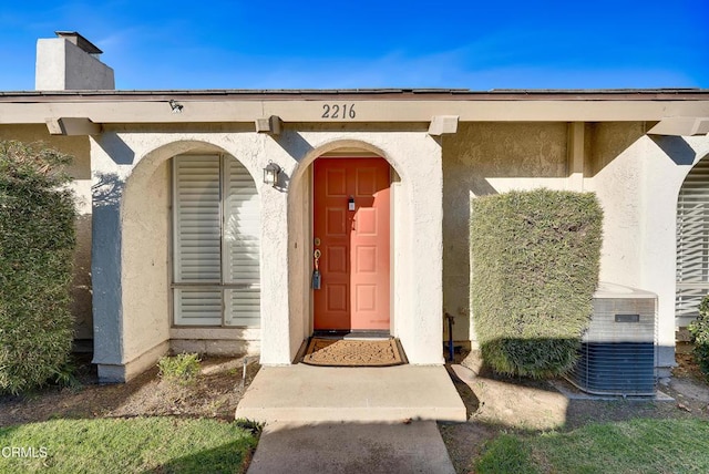 entrance to property with central AC