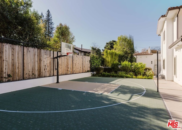 view of sport court