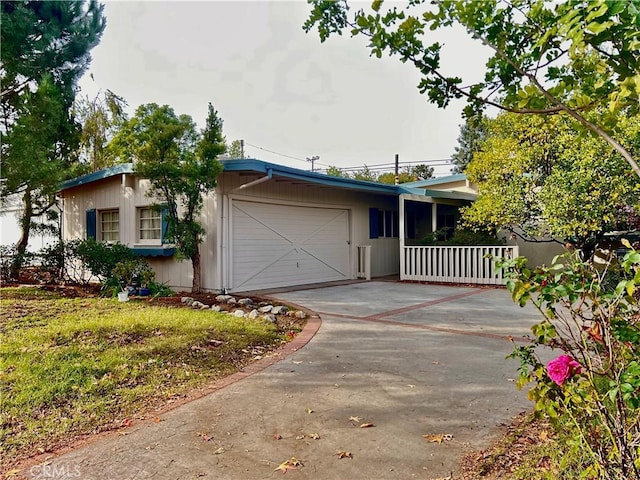 ranch-style house with a garage