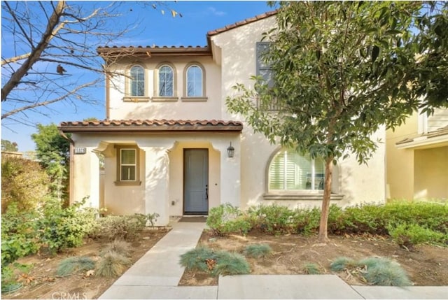 view of mediterranean / spanish house