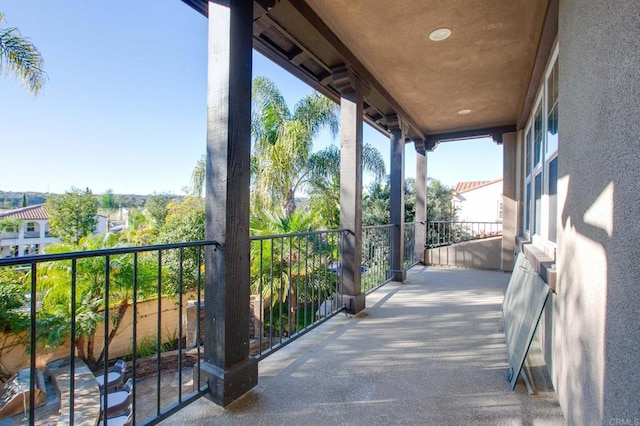 view of balcony