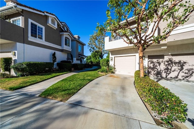 view of home's exterior with a garage