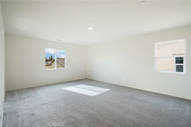 view of carpeted empty room