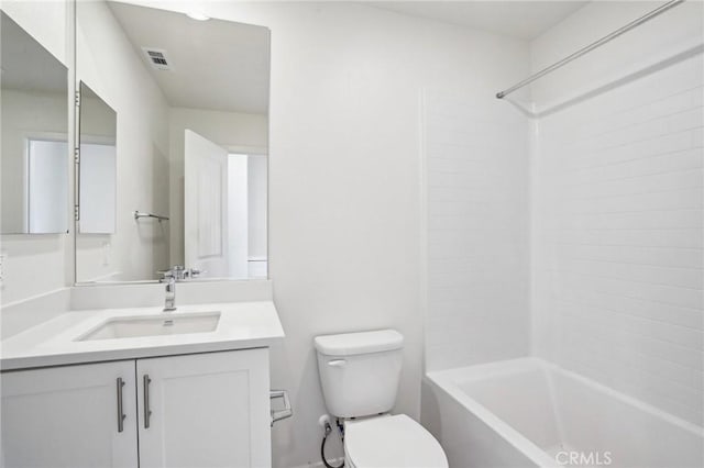 34260 Summer Ln, Yucaipa, CA 92399 - full bath with toilet, vanity, and tub / shower combination