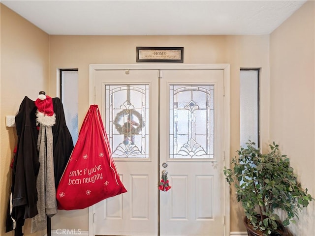 view of entrance foyer