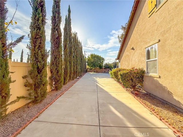 view of home's exterior with a patio area