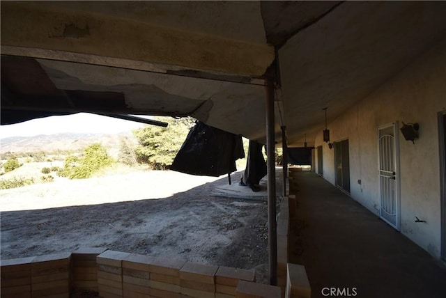 view of horse barn