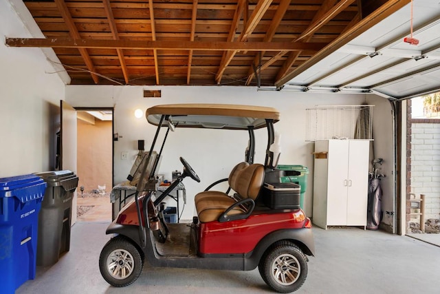 garage featuring a carport