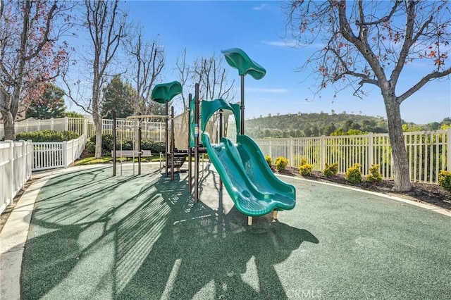 view of jungle gym