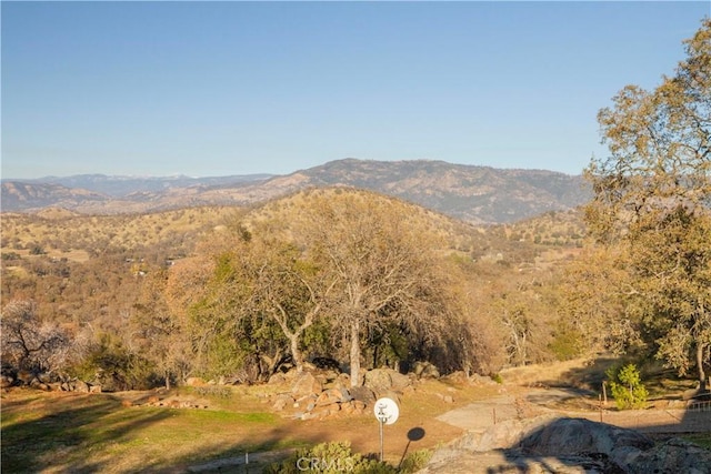 view of mountain feature