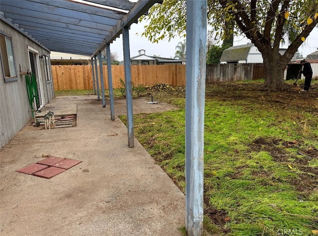 view of patio / terrace with a pergola