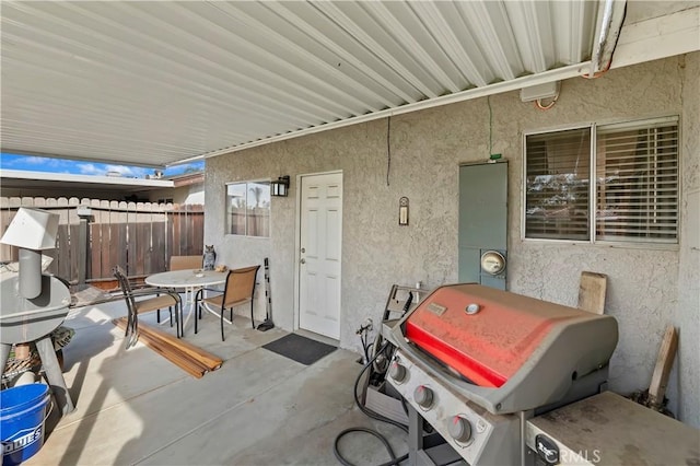 view of patio / terrace with grilling area