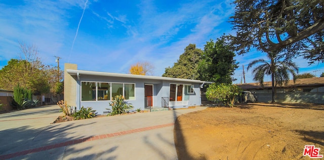 view of ranch-style home