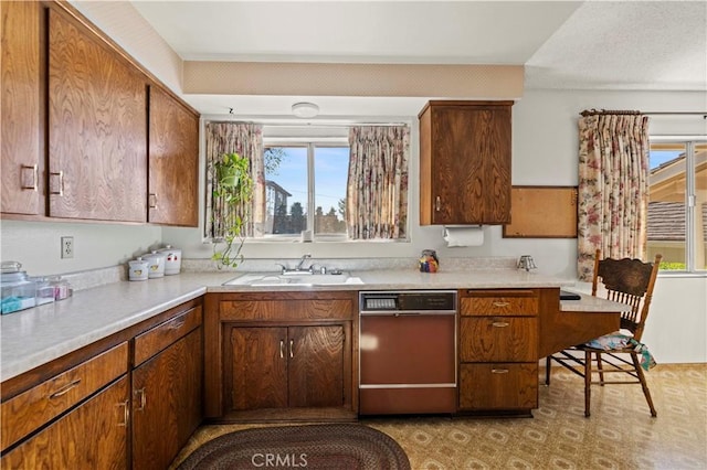 kitchen featuring dishwasher and sink