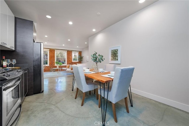 view of dining room