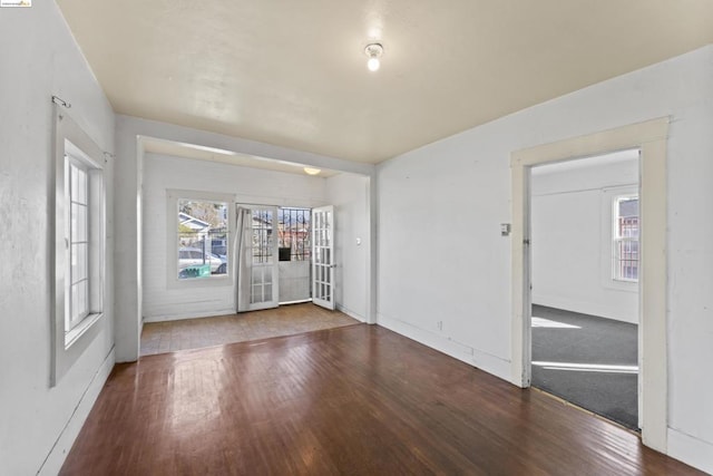 foyer entrance featuring hardwood / wood-style floors