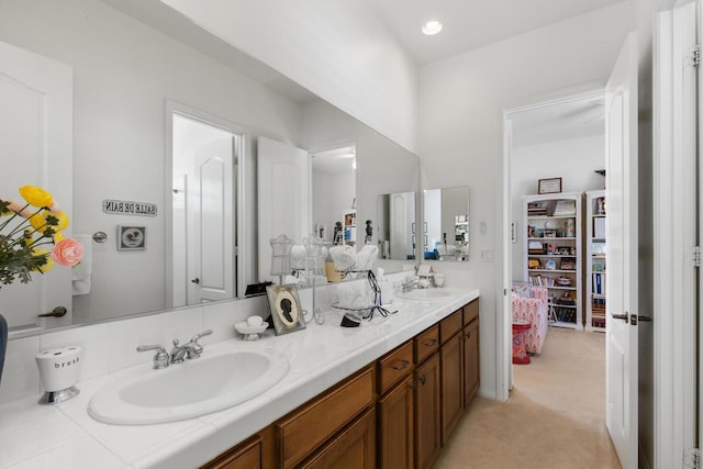 bathroom featuring vanity