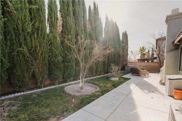 view of yard featuring a patio area