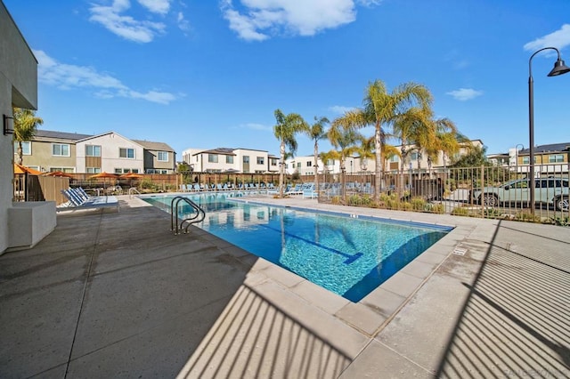 view of pool with a patio