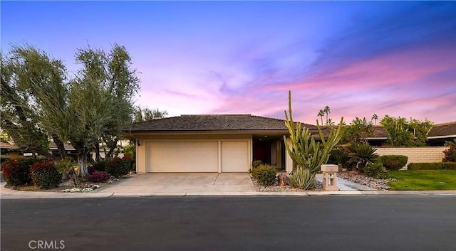 view of front of house featuring a garage