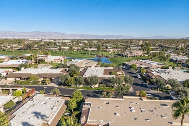 aerial view featuring a mountain view