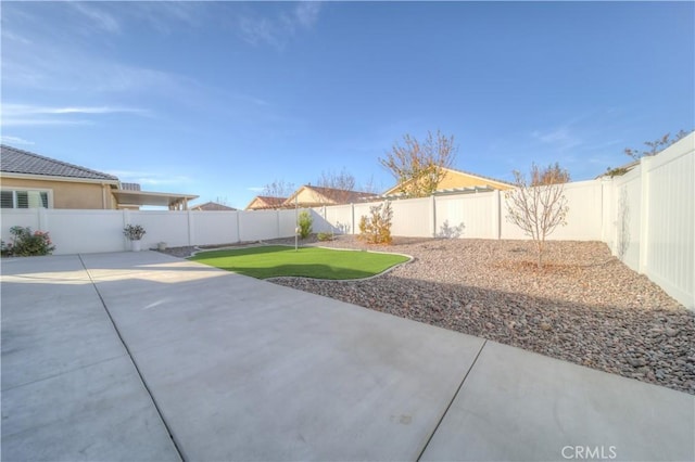 view of yard featuring a patio area