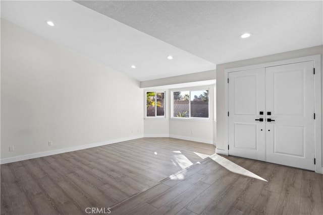 foyer featuring wood-type flooring