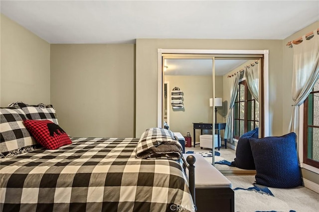 801 Kuffel Canyon Rd, Lake Arrowhead, CA 92385 - bedroom featuring light carpet and baseboards