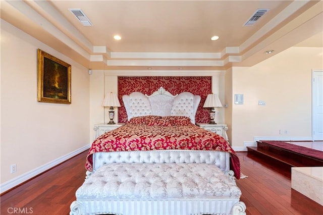 bedroom featuring hardwood / wood-style floors