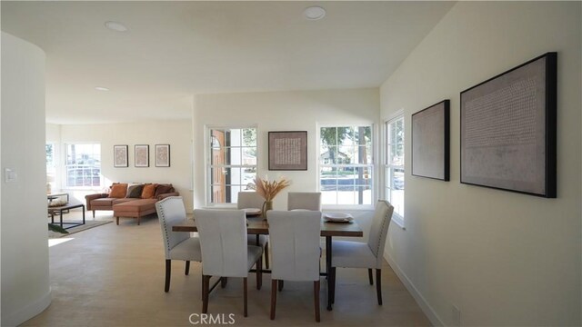 view of dining room