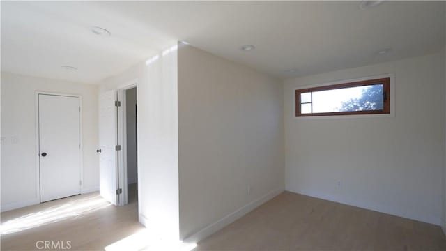 interior space featuring light wood-type flooring