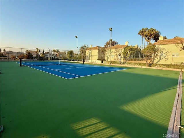 view of tennis court