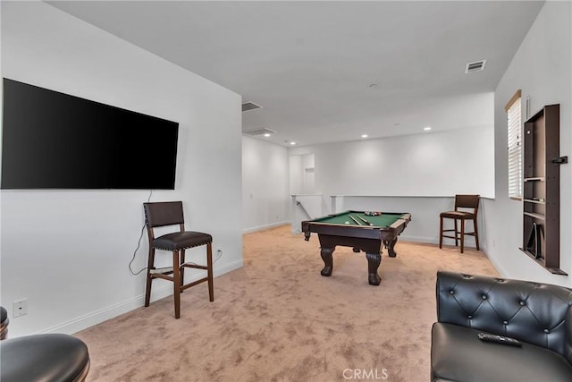 24469 Paxton Ln, Lake Elsinore, CA 92532 - game room featuring billiards table, carpet, and recessed lighting