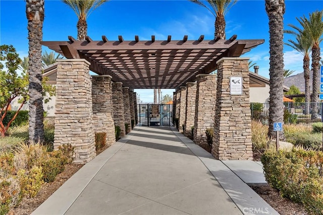 24469 Paxton Ln, Lake Elsinore, CA 92532 - view of patio with a gate