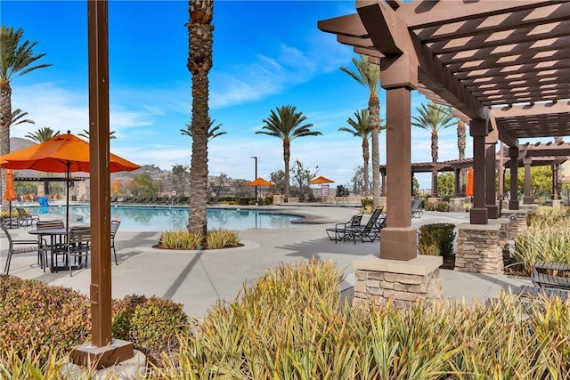 24469 Paxton Ln, Lake Elsinore, CA 92532 - community pool featuring a pergola and a patio