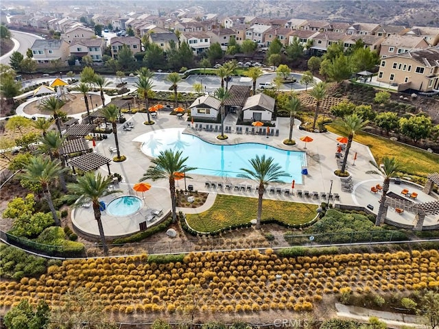 24469 Paxton Ln, Lake Elsinore, CA 92532 - bird's eye view of a pool