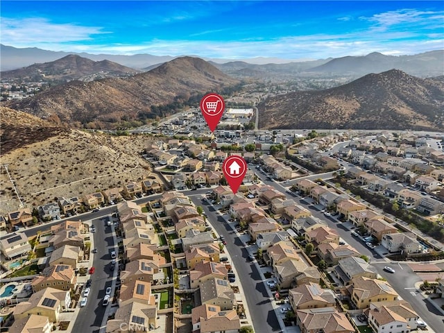 24469 Paxton Ln, Lake Elsinore, CA 92532 - aerial overview of property's location with nearby suburban area