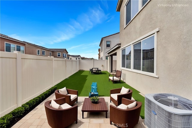 24469 Paxton Ln, Lake Elsinore, CA 92532 - fenced backyard with a patio and outdoor lounge area