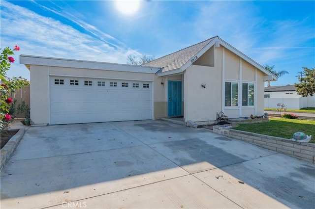 ranch-style house with a garage