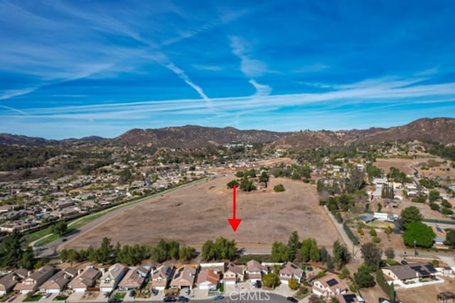 aerial view featuring a mountain view