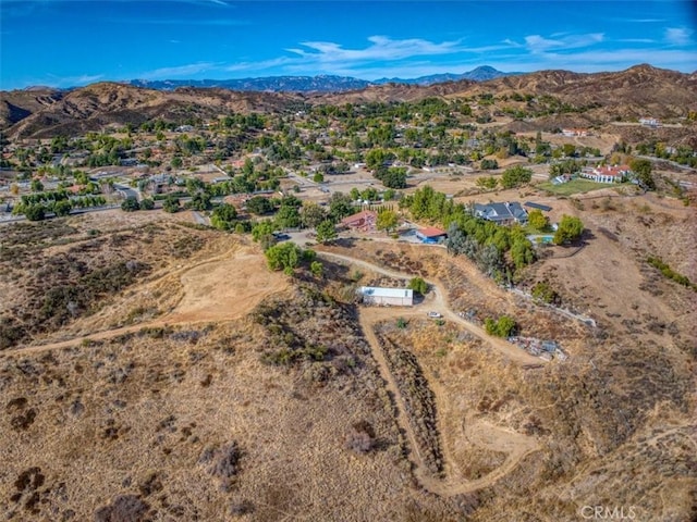 bird's eye view featuring a mountain view