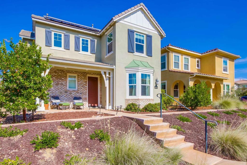 view of front of home with solar panels