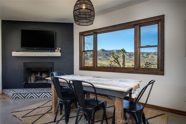 view of dining area