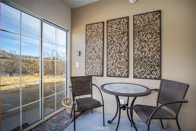 view of sunroom / solarium