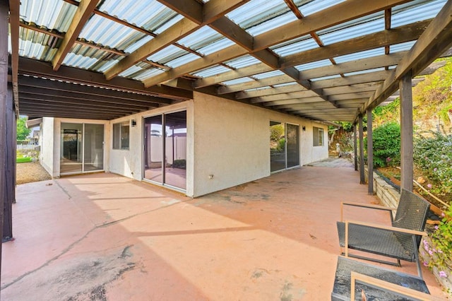 view of patio / terrace with a pergola