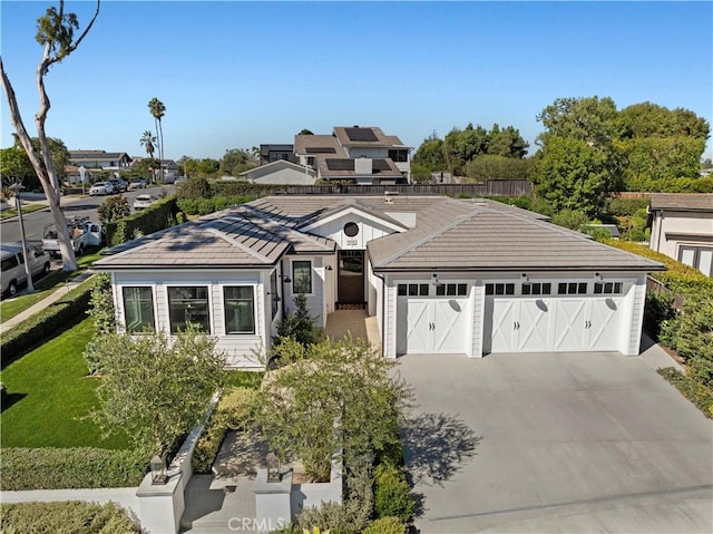 view of front of house featuring a garage